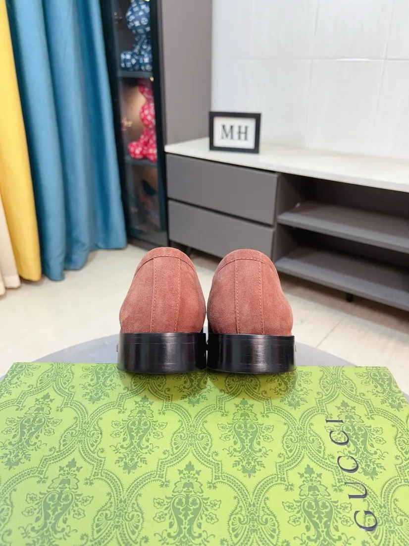 Men's Men's Shoes 💰520🌹🌹【GUCCI】The most popular classic Gucci leather shoes. Synchronized with the official website, the upper is made of Italian first-layer cowhide ➕cowhide lining, with unique brand and unique craftsmanship. Highlighting the hot style of the new year. Stop hesitating, stop wandering, get it now. Number: 38--44